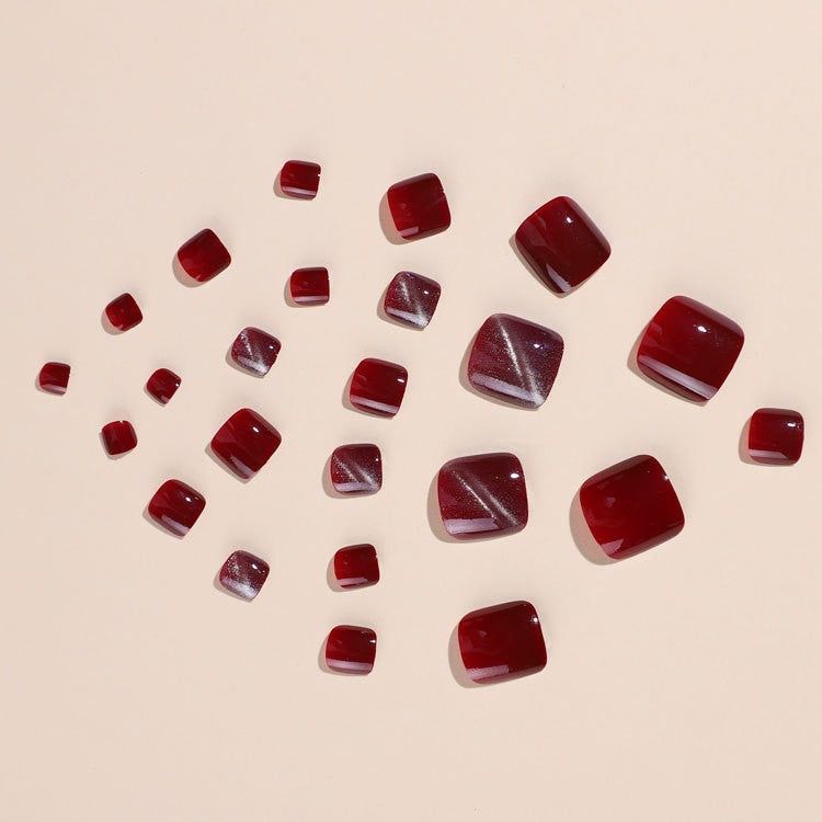 Weekly deals Press On Toe nails Set 24pcs/12 sizes XNT087